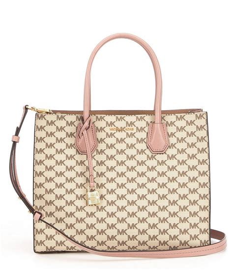 michael kors mercer convertible tote|Michael Kors large signature tote.